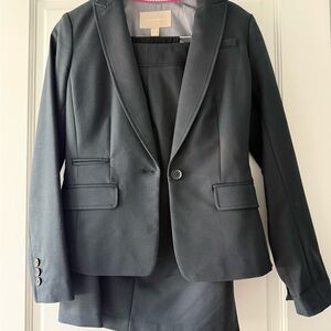 Black Blazer and Skirt Set